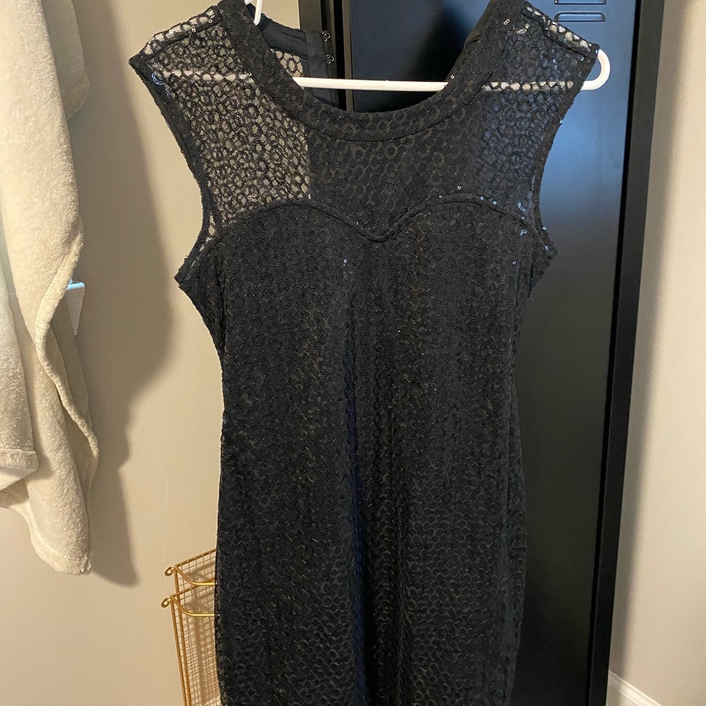 Black, sequin dress